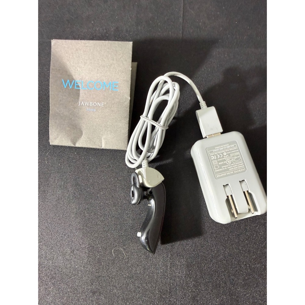 Jawbone Prime Bluetooth‎ Headset Black Excellent NoiseAssassin Wireless Earpiece